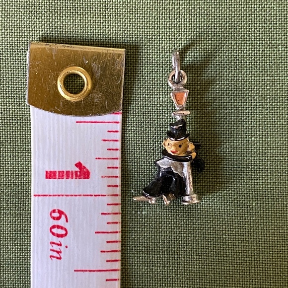 VTG I Sterling Enameled Lush On Lamppost Charm - Picture 4 of 16